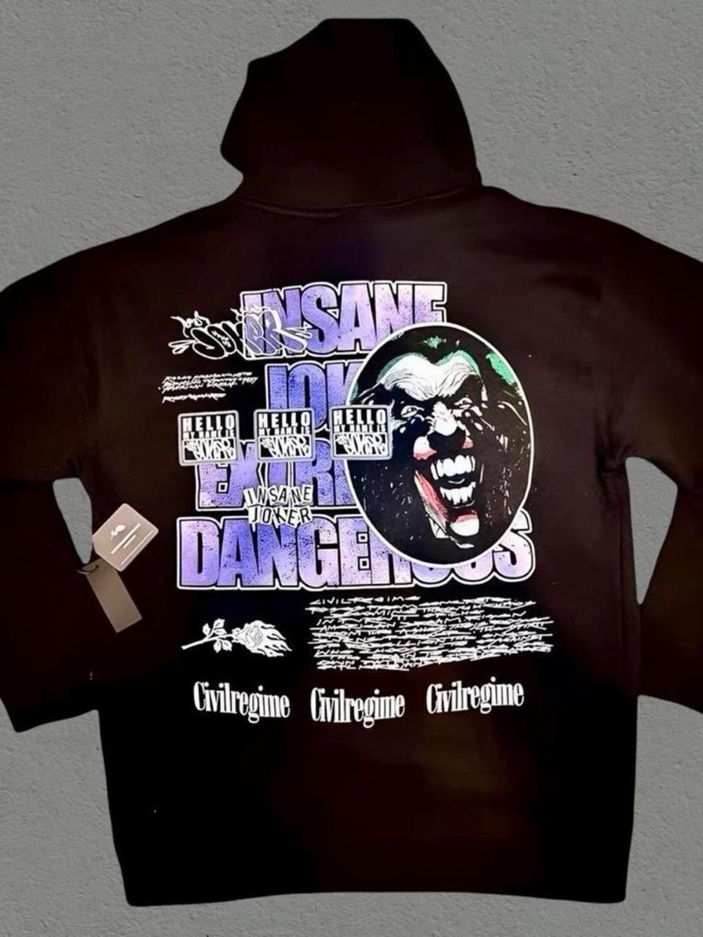 Civil Regime Joker Hoodie • XL • Nwt
